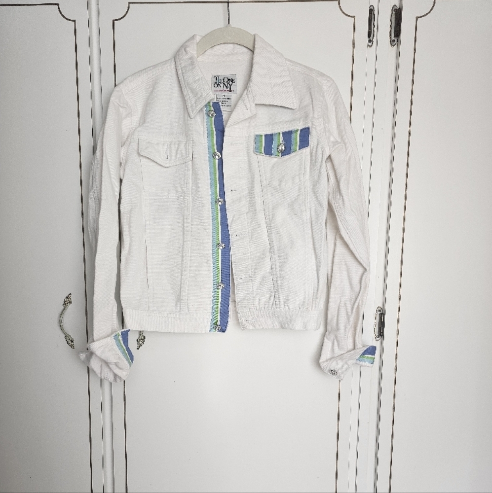 Women's White Denim Jacket